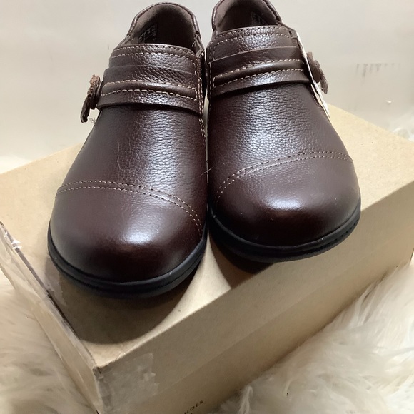 Clarks Cheyn Leather Cloudsteppers Slip On Moccasins - Picture 3 of 8